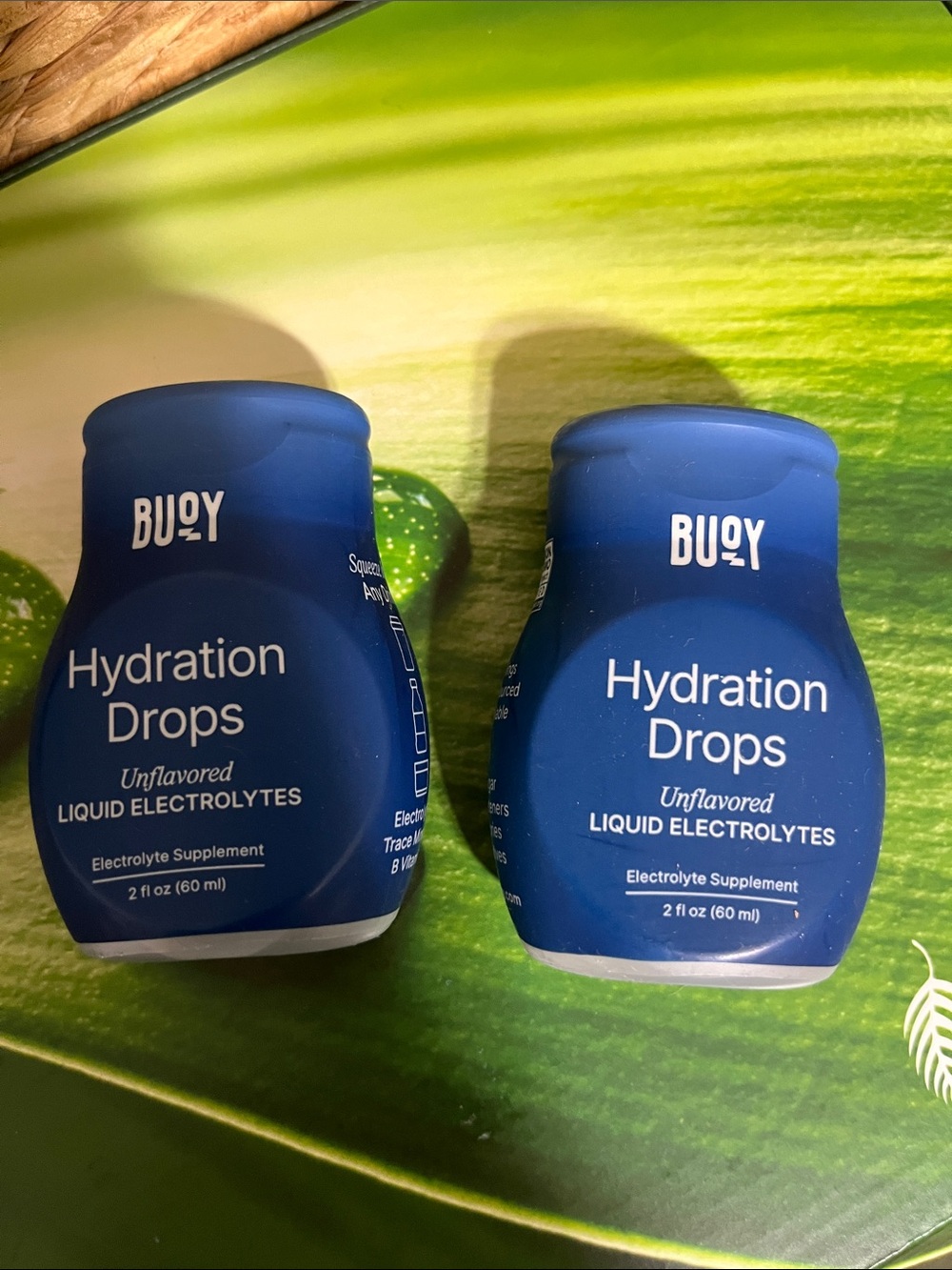Hydration Drops Unflavored Liquid Electrolytes — Blue